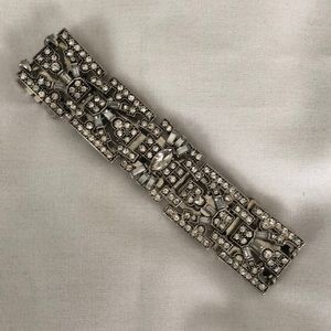 Stella & Dot Silver Crystal Rhinestone Bracelet - Adjustable
